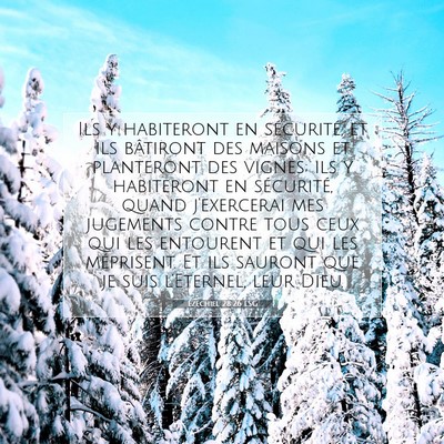 Ézéchiel 28:26 LSG Image du verset biblique