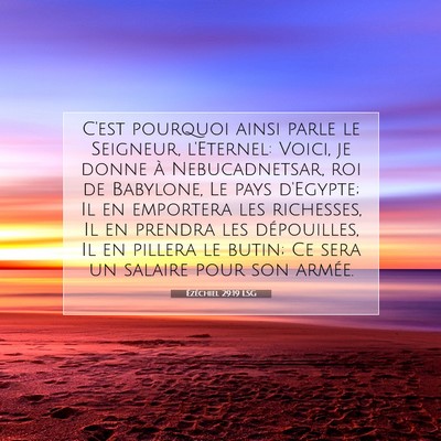 Ézéchiel 29:19 Verset biblique expliqué