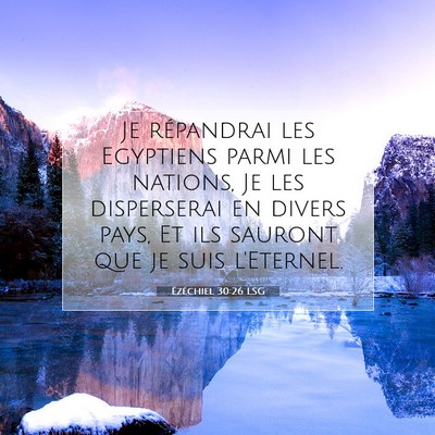 Ézéchiel 30:26 Verset biblique expliqué