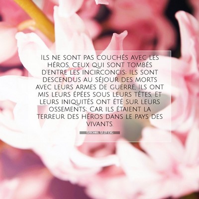 Ézéchiel 32:27 LSG Image du verset biblique