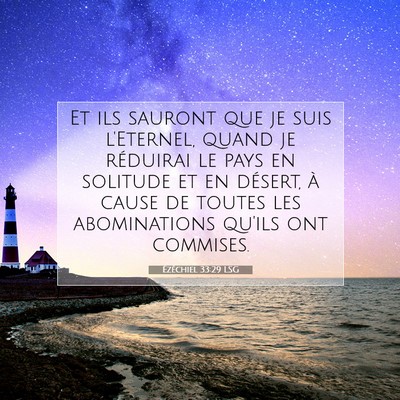 Ézéchiel 33:29 Verset biblique expliqué