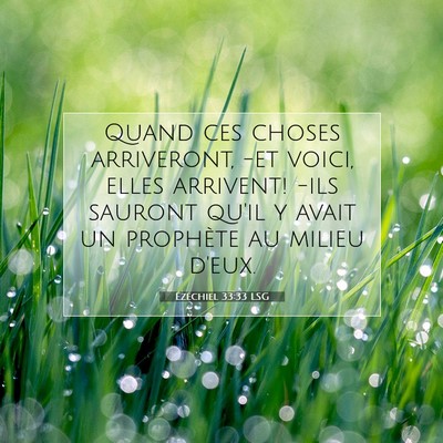 Ézéchiel 33:33 Verset biblique expliqué