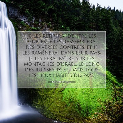 Ézéchiel 34:13 LSG Image du verset biblique