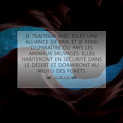 Ézéchiel 34:25 LSG Image du verset biblique