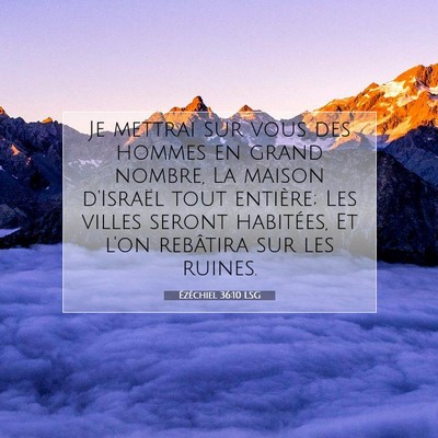 Ézéchiel 36:10 LSG Image du verset biblique