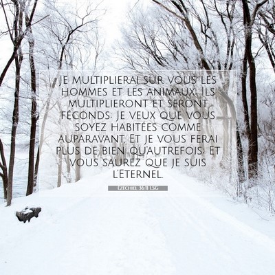 Ézéchiel 36:11 LSG Image du verset biblique