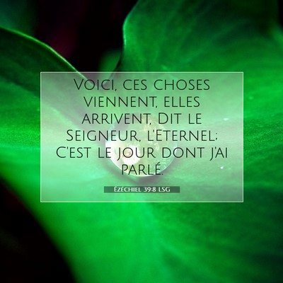 Ézéchiel 39:8 LSG Image du verset biblique