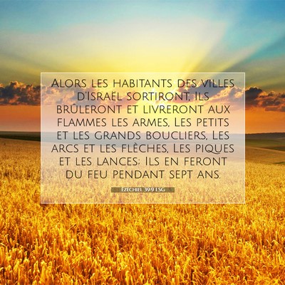 Ézéchiel 39:9 LSG Image du verset biblique