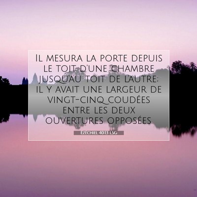 Ézéchiel 40:13 Verset biblique expliqué