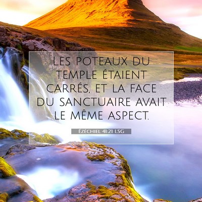 Ézéchiel 41:21 Verset biblique expliqué