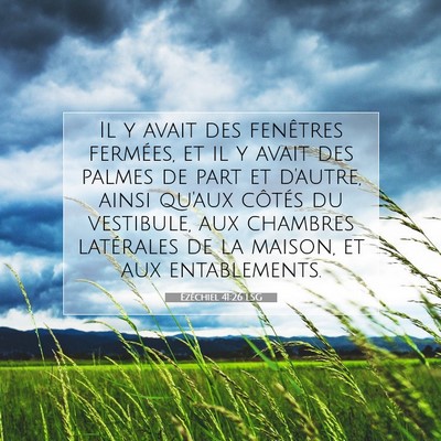 Ézéchiel 41:26 Verset biblique expliqué