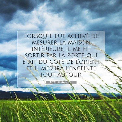 Ézéchiel 42:15 Verset biblique expliqué