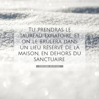 Ézéchiel 43:21 Verset biblique expliqué