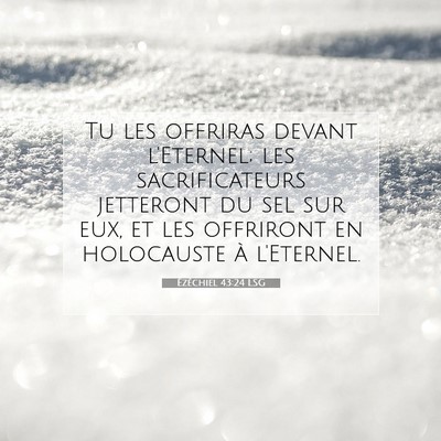 Ézéchiel 43:24 Verset biblique expliqué