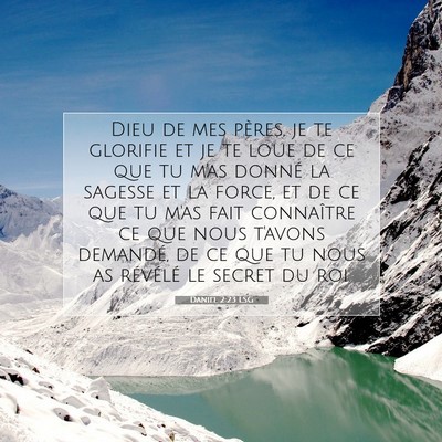 Daniel 2:23 LSG Image du verset biblique