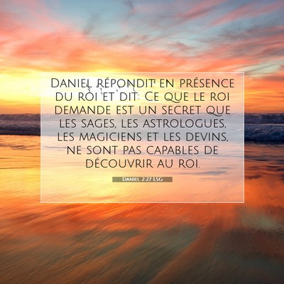 Daniel 2:27 Verset biblique expliqué