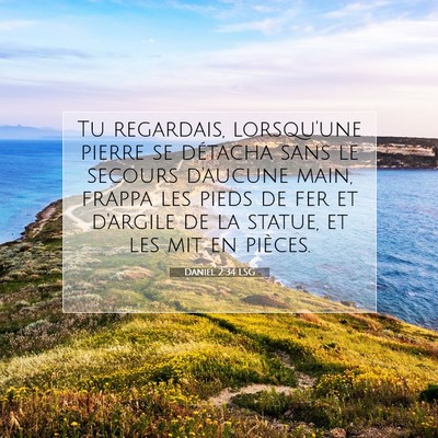 Daniel 2:34 LSG Image du verset biblique