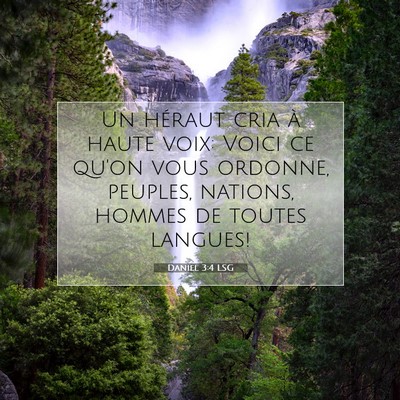 Daniel 3:4 Verset biblique expliqué