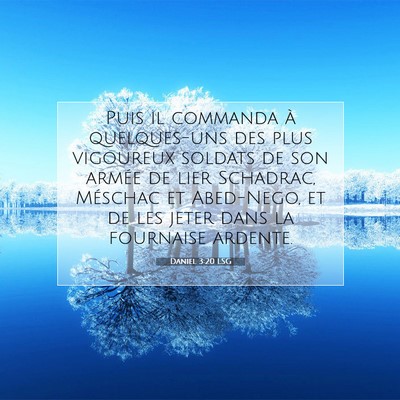 Daniel 3:20 LSG Image du verset biblique