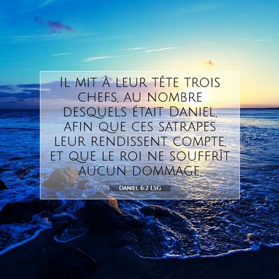 Daniel 6:2 LSG Image du verset biblique