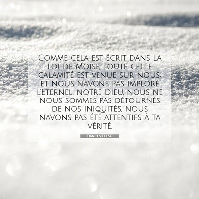 Daniel 9:13 LSG Image du verset biblique