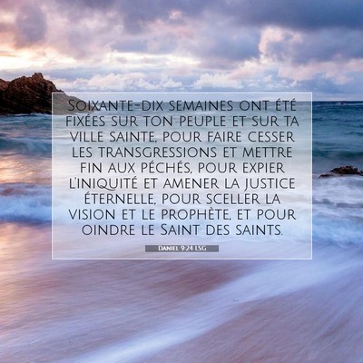 Daniel 9:24 LSG Image du verset biblique