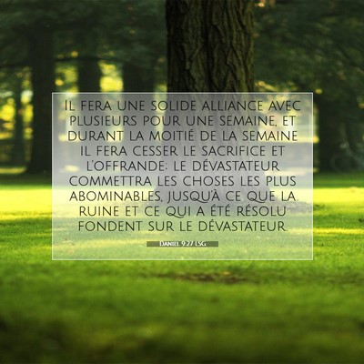 Daniel 9:27 LSG Image du verset biblique