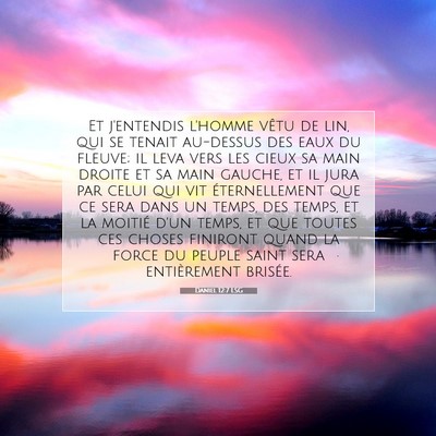 Daniel 12:7 Verset biblique expliqué