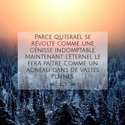 Osée 4:16 LSG Image du verset biblique