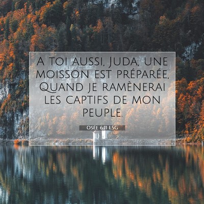 Osée 6:11 Verset biblique expliqué