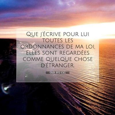 Osée 8:12 Verset biblique expliqué