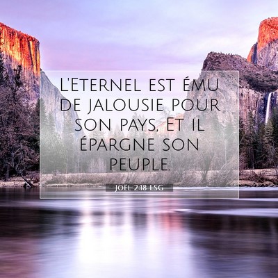 Joël 2:18 LSG Image du verset biblique