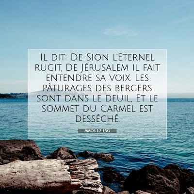 Amos 1:2 LSG Image du verset biblique