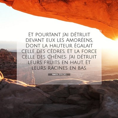 Amos 2:9 Verset biblique expliqué