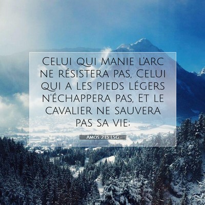 Amos 2:15 Verset biblique expliqué