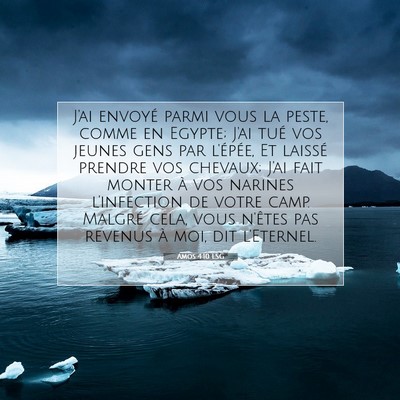 Amos 4:10 LSG Image du verset biblique