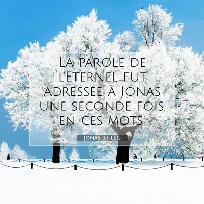 Jonas 3:1 LSG Image du verset biblique