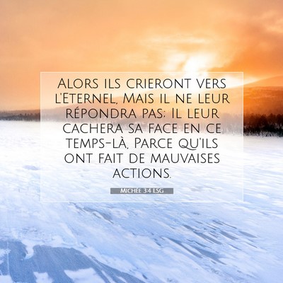 Michée 3:4 Verset biblique expliqué