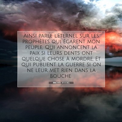 Michée 3:5 Verset biblique expliqué