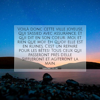 Sophonie 2:15 LSG Image du verset biblique