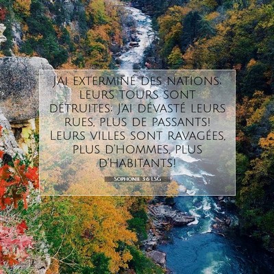 Sophonie 3:6 LSG Image du verset biblique