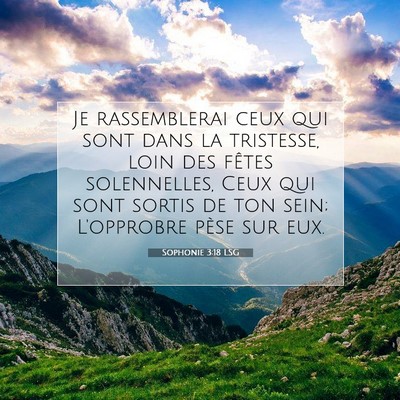 Sophonie 3:18 Verset biblique expliqué