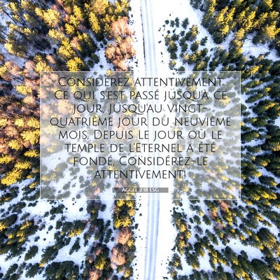 Aggée 2:18 LSG Image du verset biblique