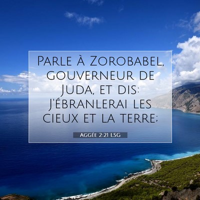 Aggée 2:21 Verset biblique expliqué