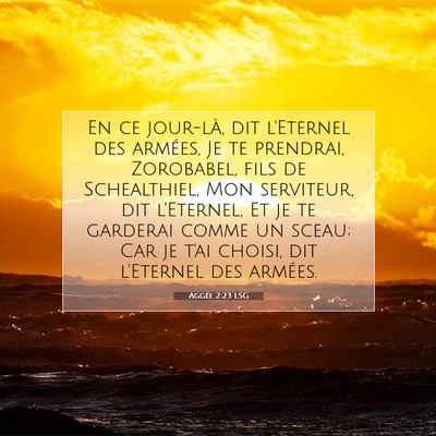 Aggée 2:23 Verset biblique expliqué