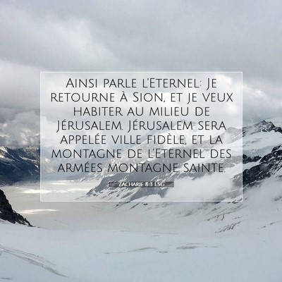 Zacharie 8:3 Verset biblique expliqué