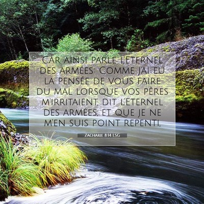 Zacharie 8:14 Verset biblique expliqué