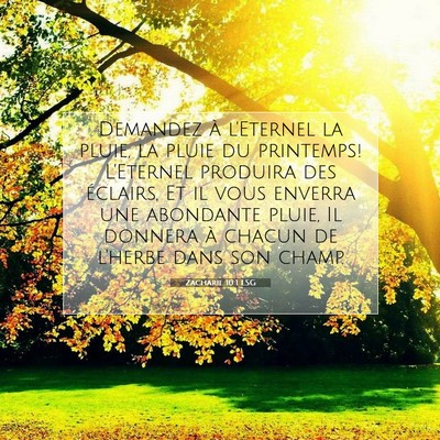 Zacharie 10:1 LSG Image du verset biblique