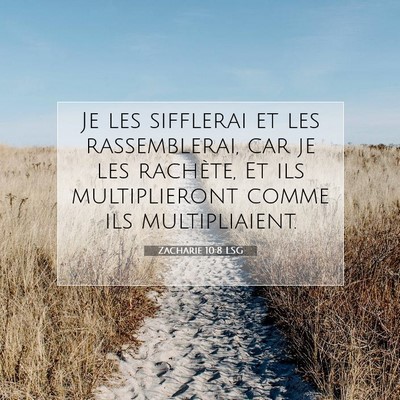 Zacharie 10:8 LSG Image du verset biblique