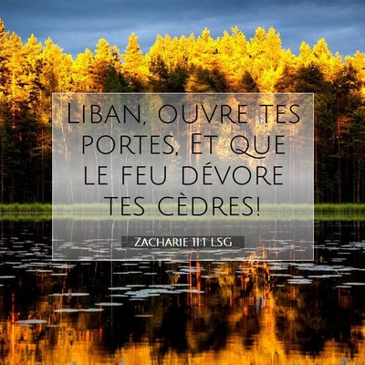 Zacharie 11:1 LSG Image du verset biblique